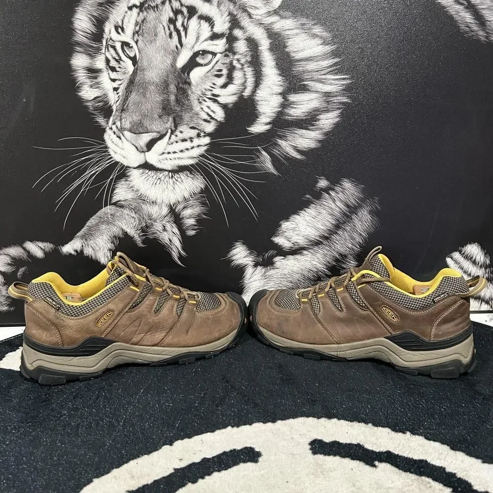 Keen Gypsum II 1016765 Hiking Boot Men 12 Brown Suede Leather Waterproof Lace-Up